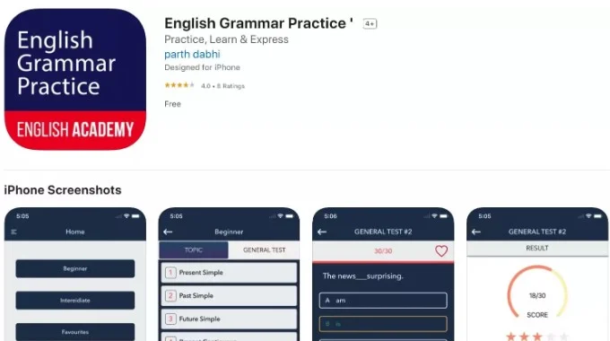 app Practice English Grammar