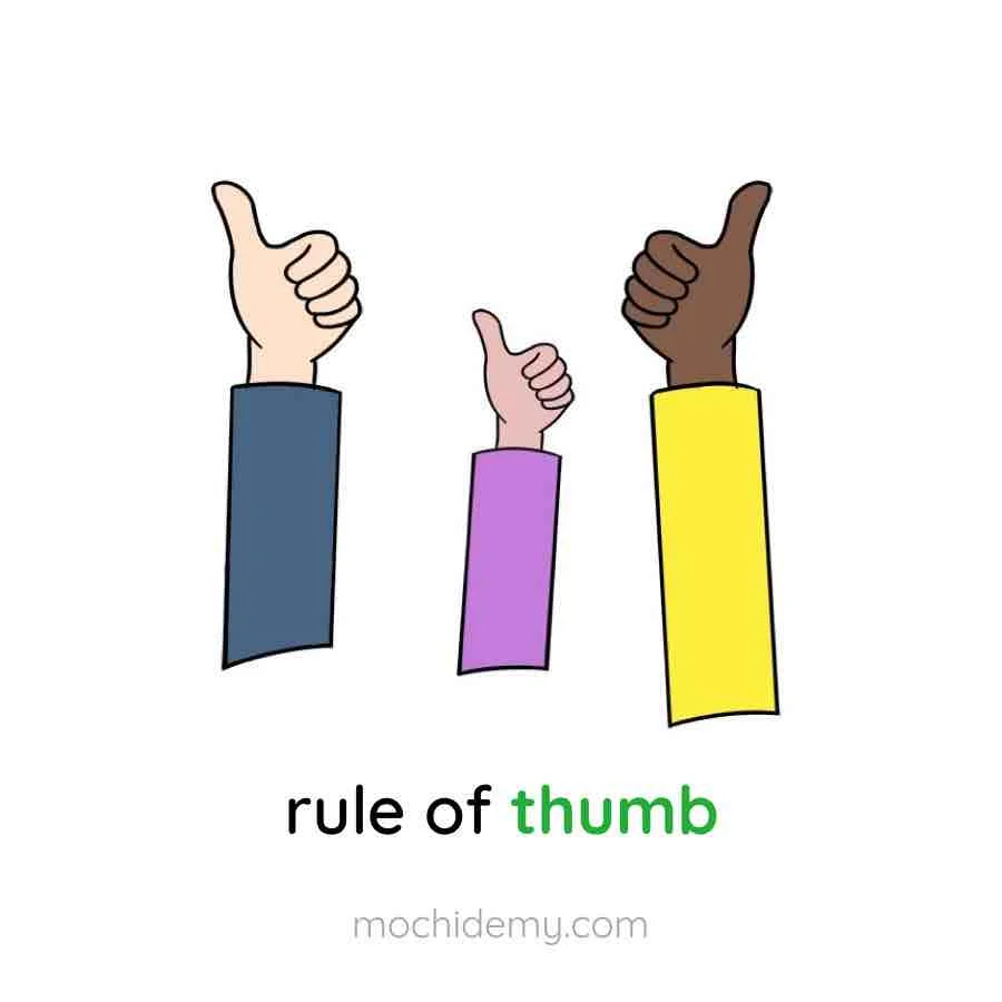 từ vựng Rule of thumb