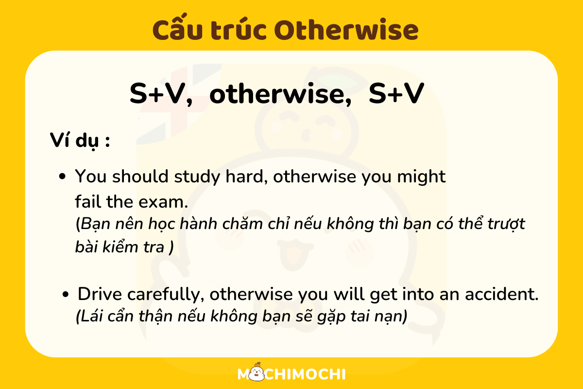 cấu trúc otherwise tiếng anh