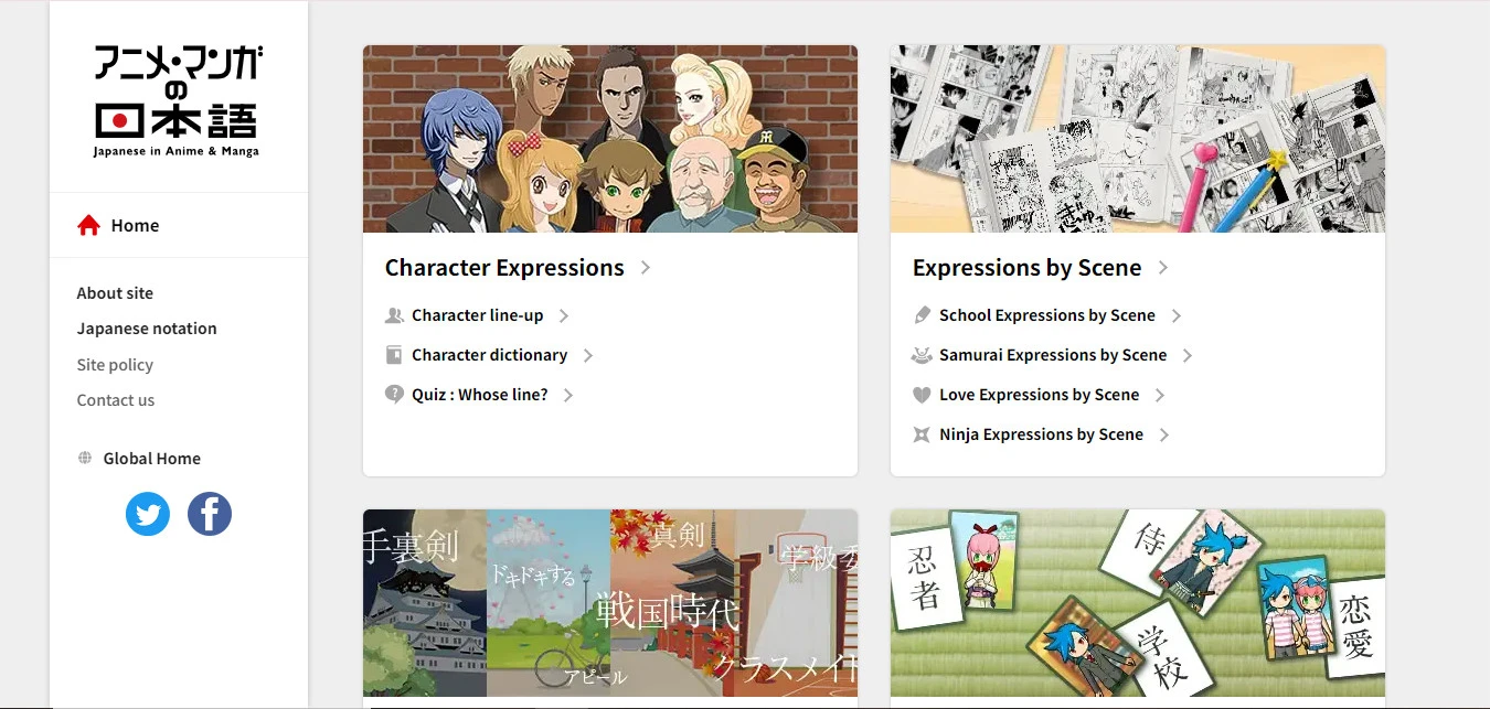 Trang web học tiếng Nhật Anime – Manga