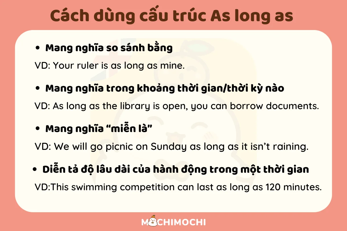 cấu trúc as long as