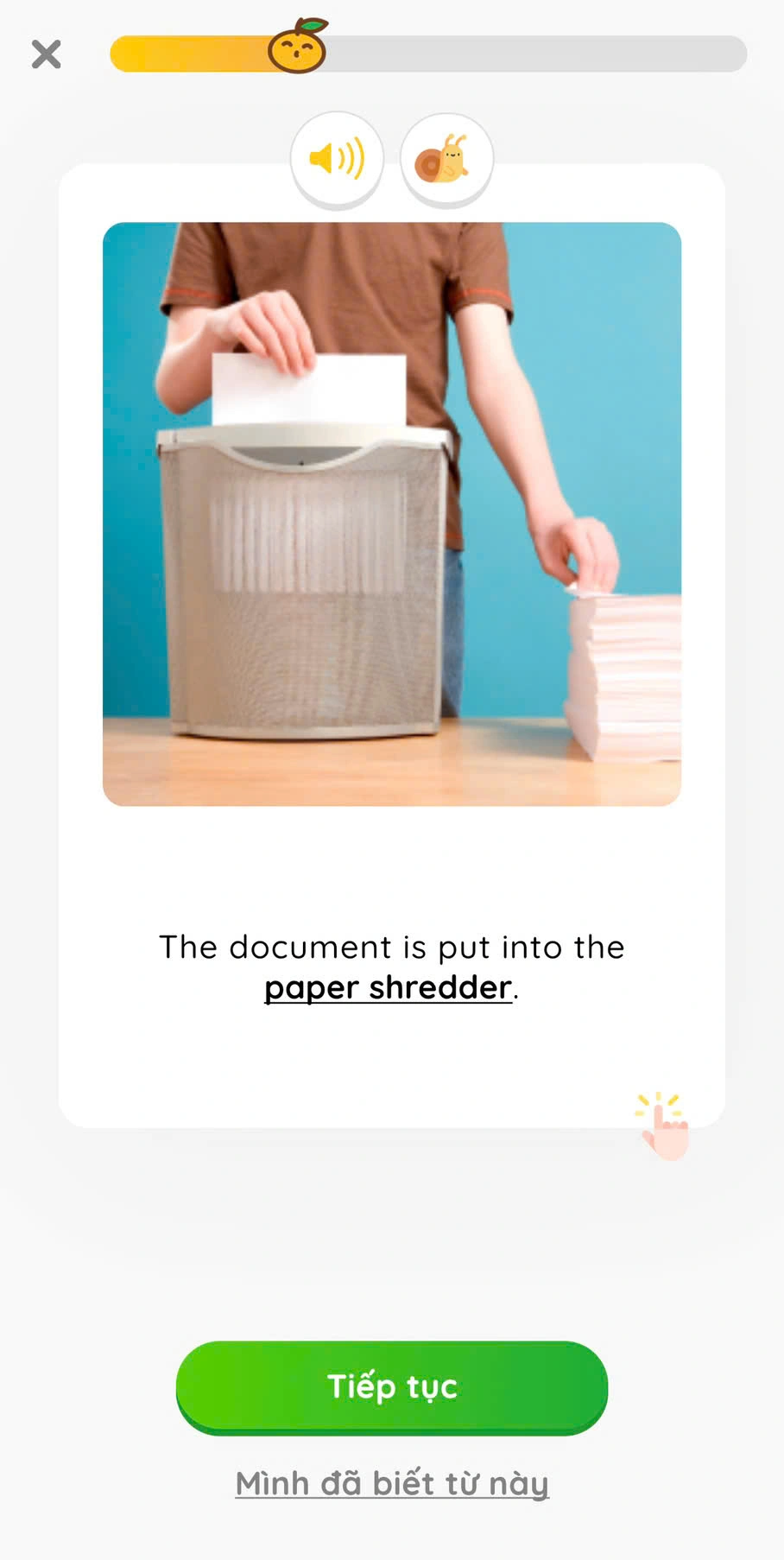 flashcard chủ đề office