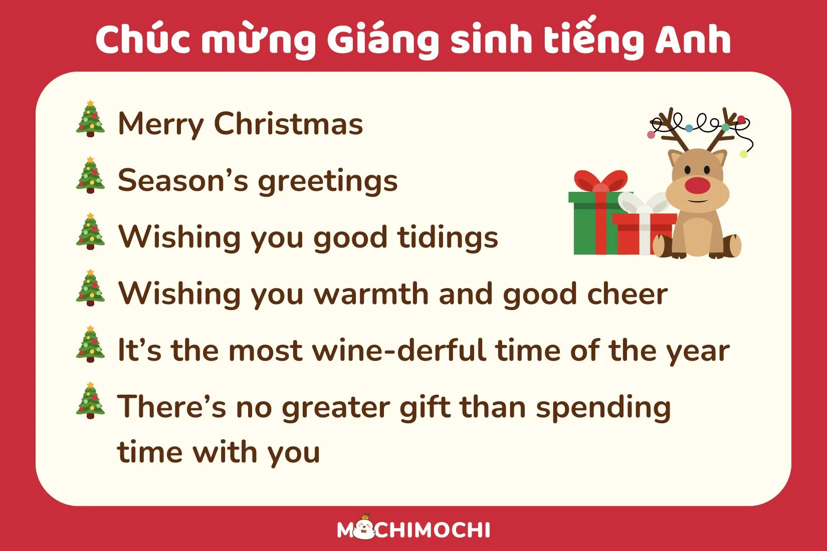 giáng sinh tiếng anh