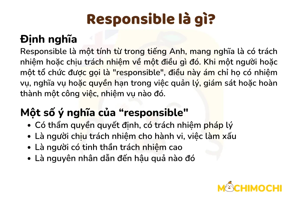 định nghĩa responsible