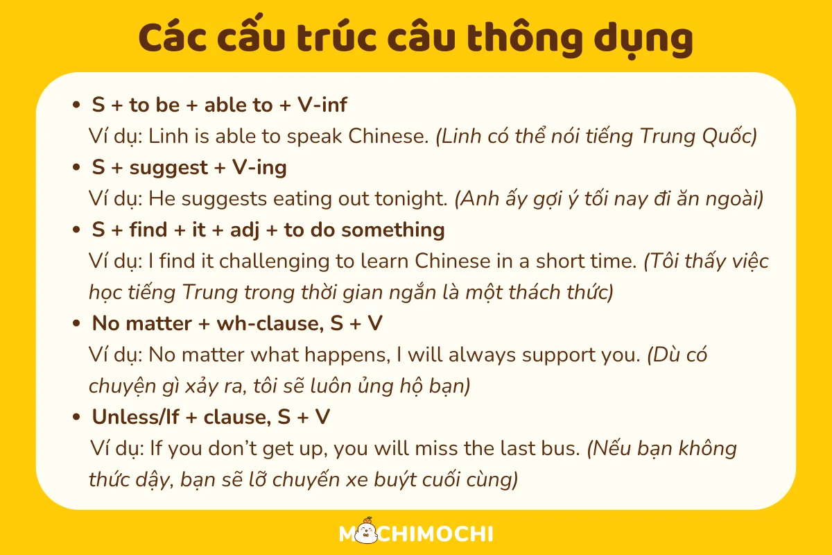 cấu trúc câu 2