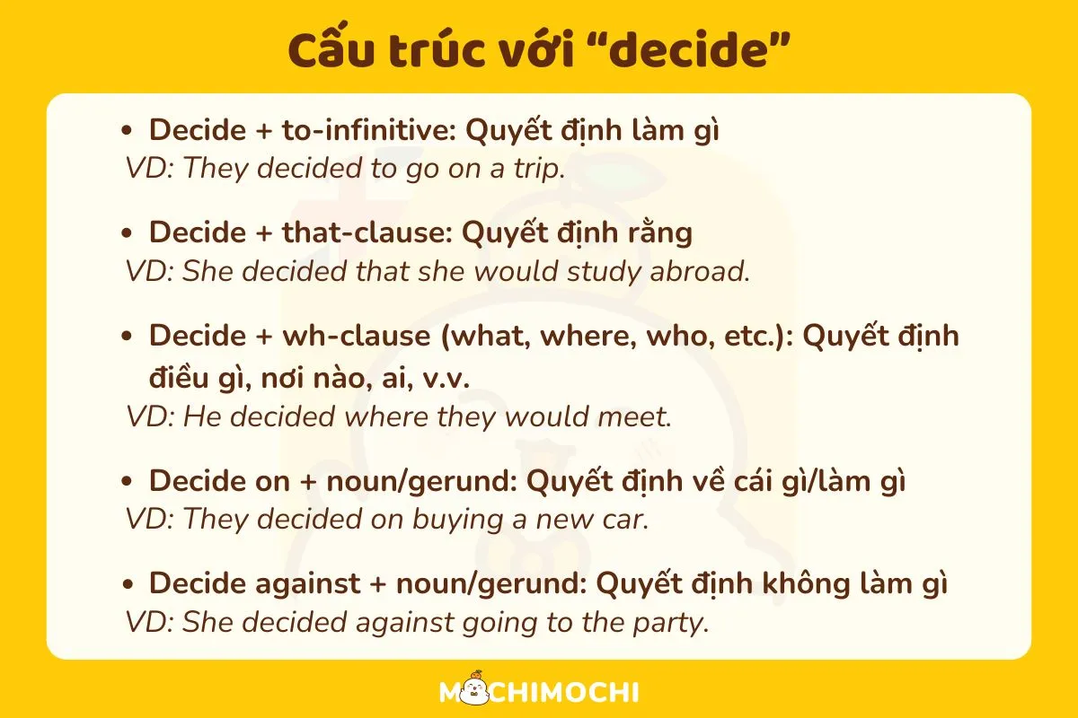 cấu trúc decide