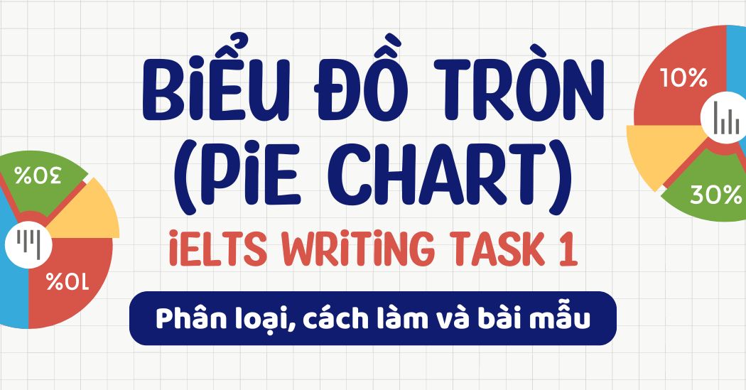 Cách xử lý biểu đồ tròn (pie chart) IELTS Writing Task 1