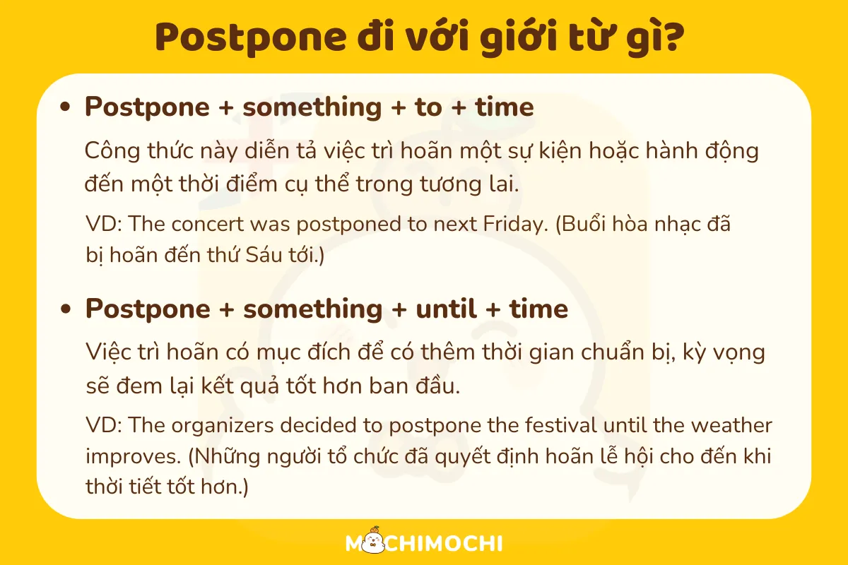 postpone