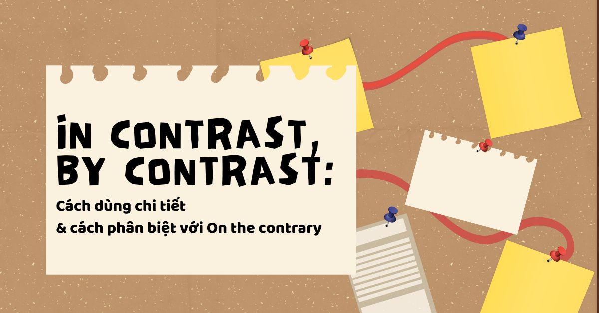 In Contrast, By Contrast: Cách phân biệt với On the contrary