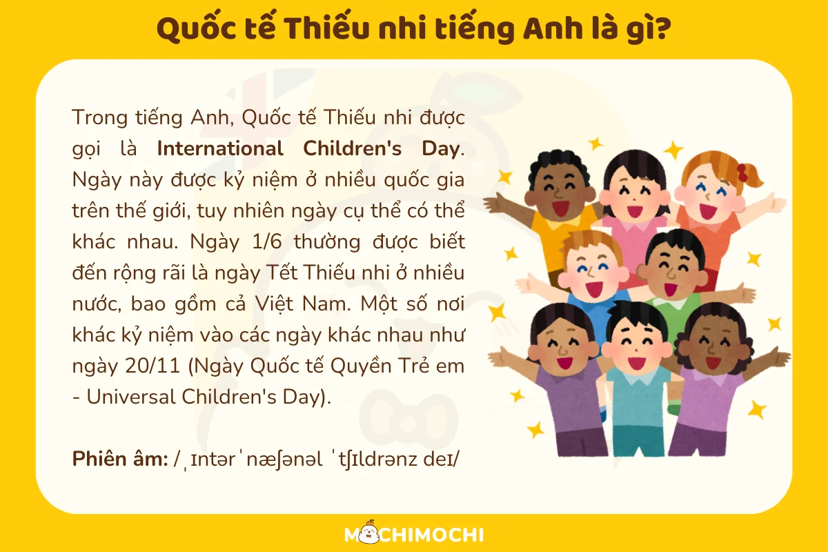 quốc tế thiếu nhi tiếng anh