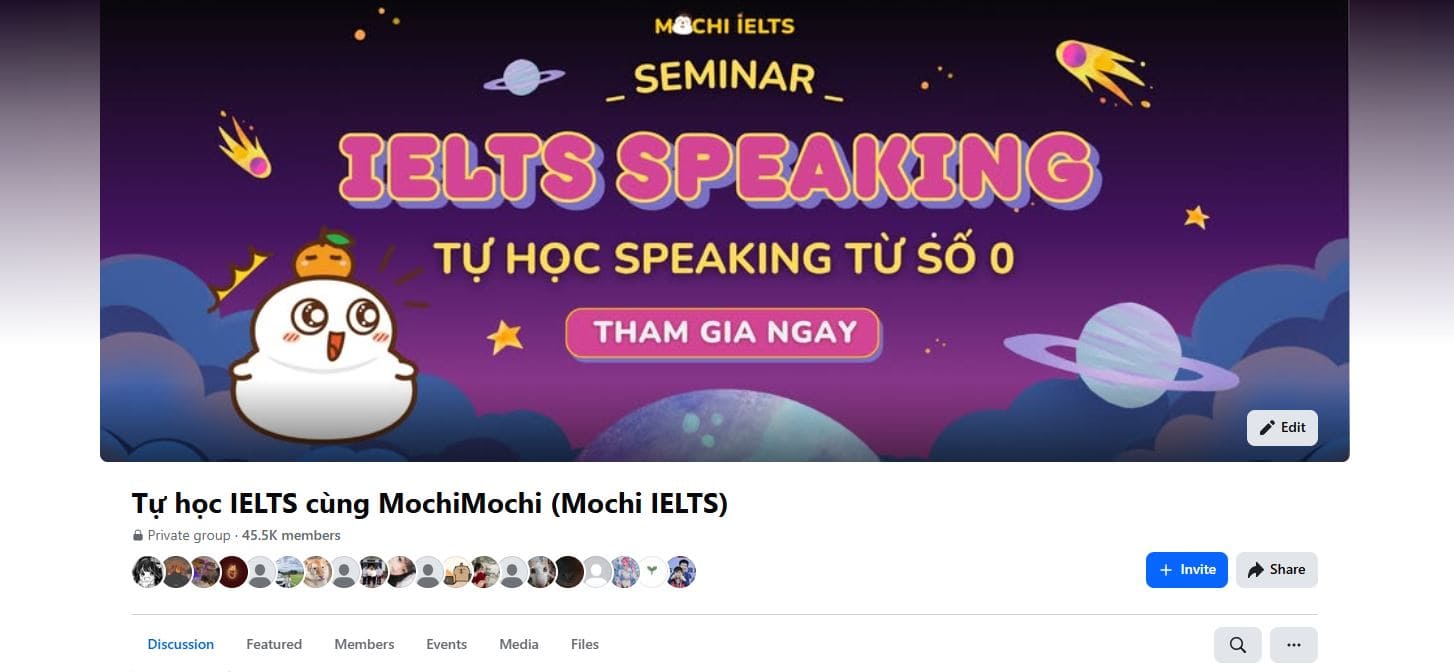 group tự học ielts