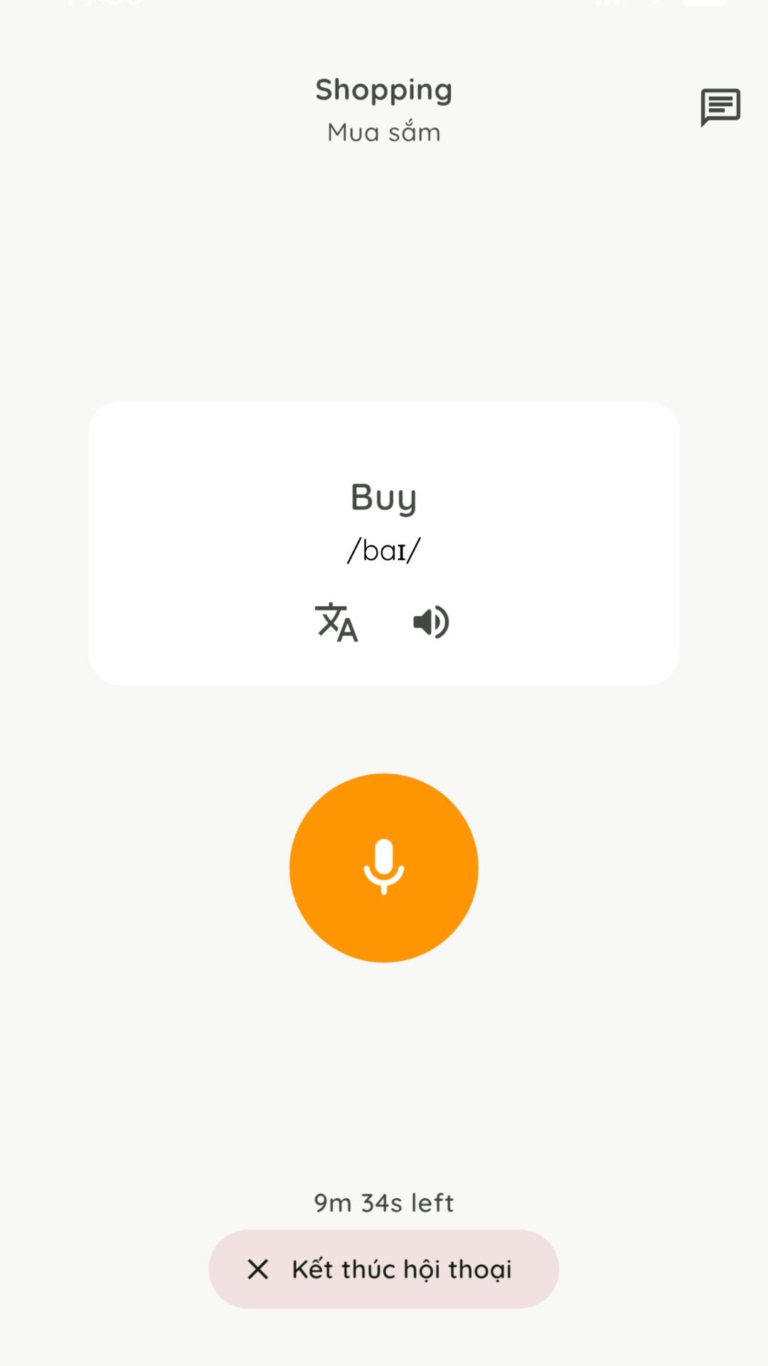 MochiTalk học phát âm từ vựng 