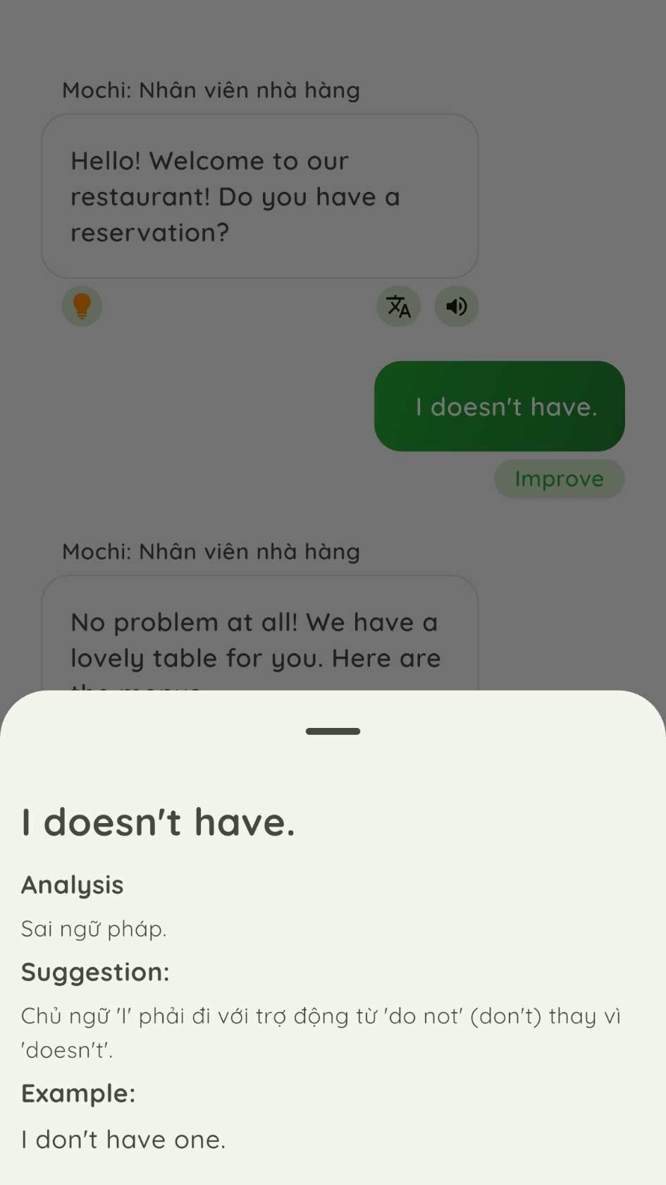 MochiTalk cải thiện