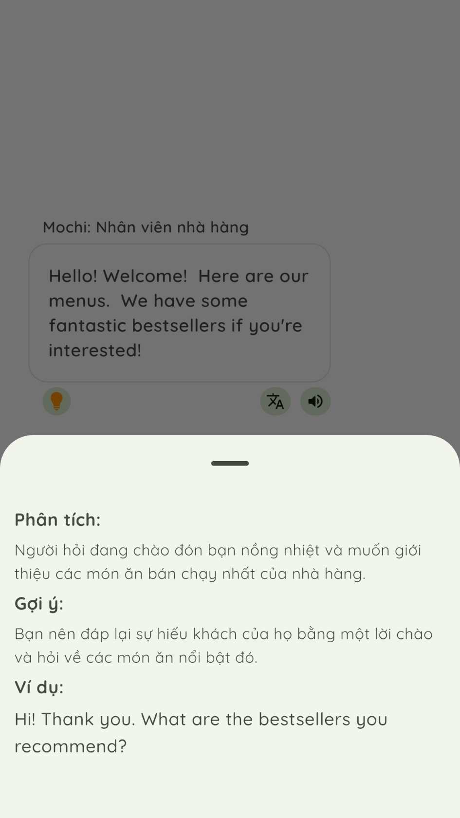 MochiTalk gợi ý