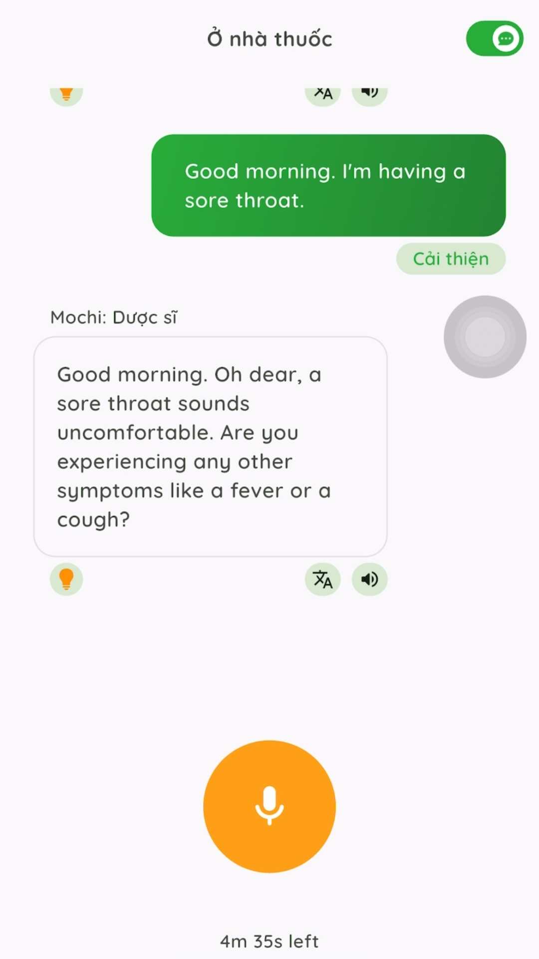 MochiTalk hội thoại nhập vai