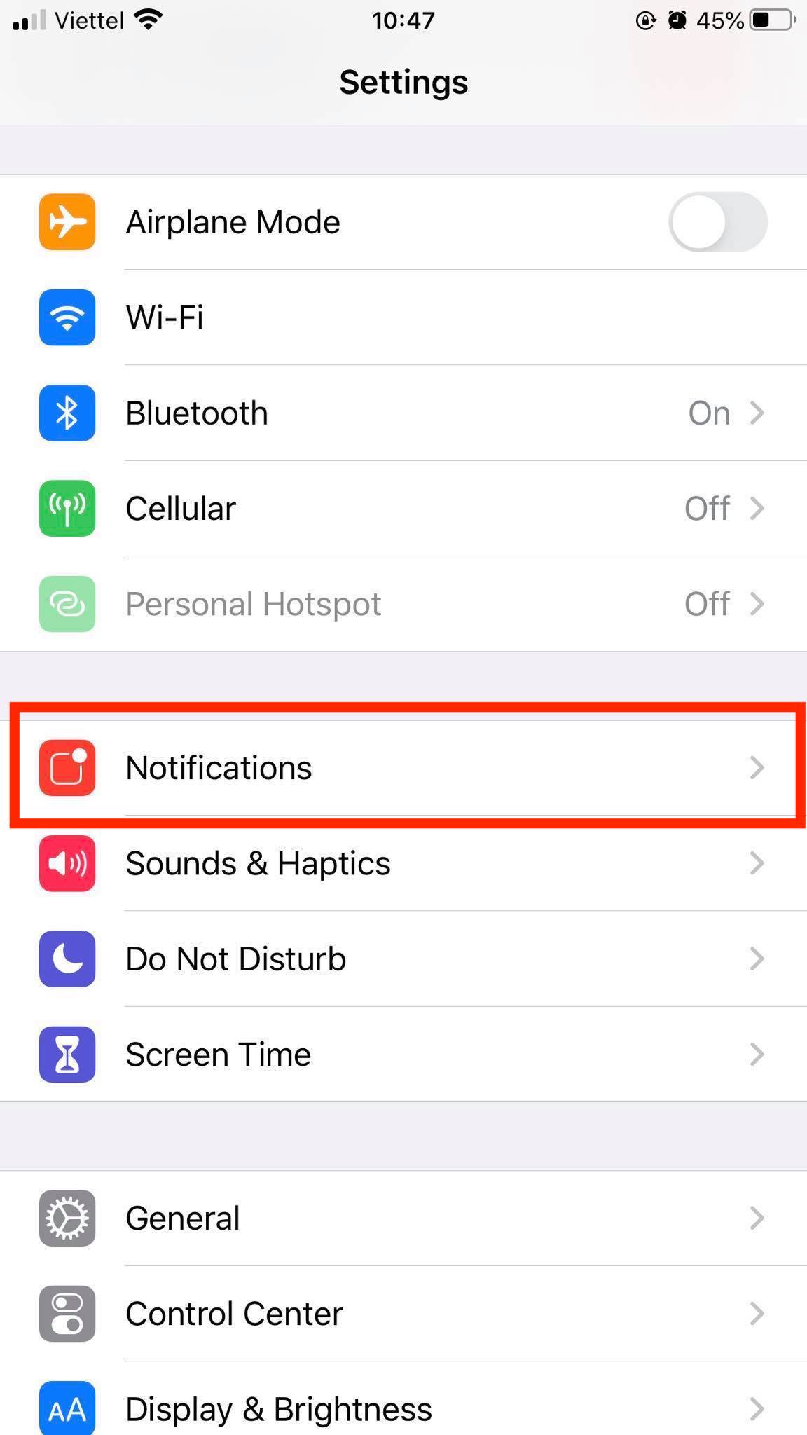 notification on IOS