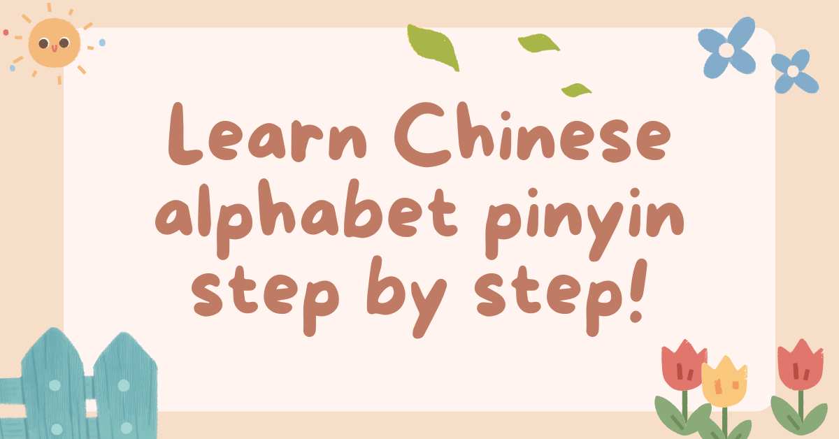 Learn Chinese alphabet pinyin step by step - MochiMochi - Support