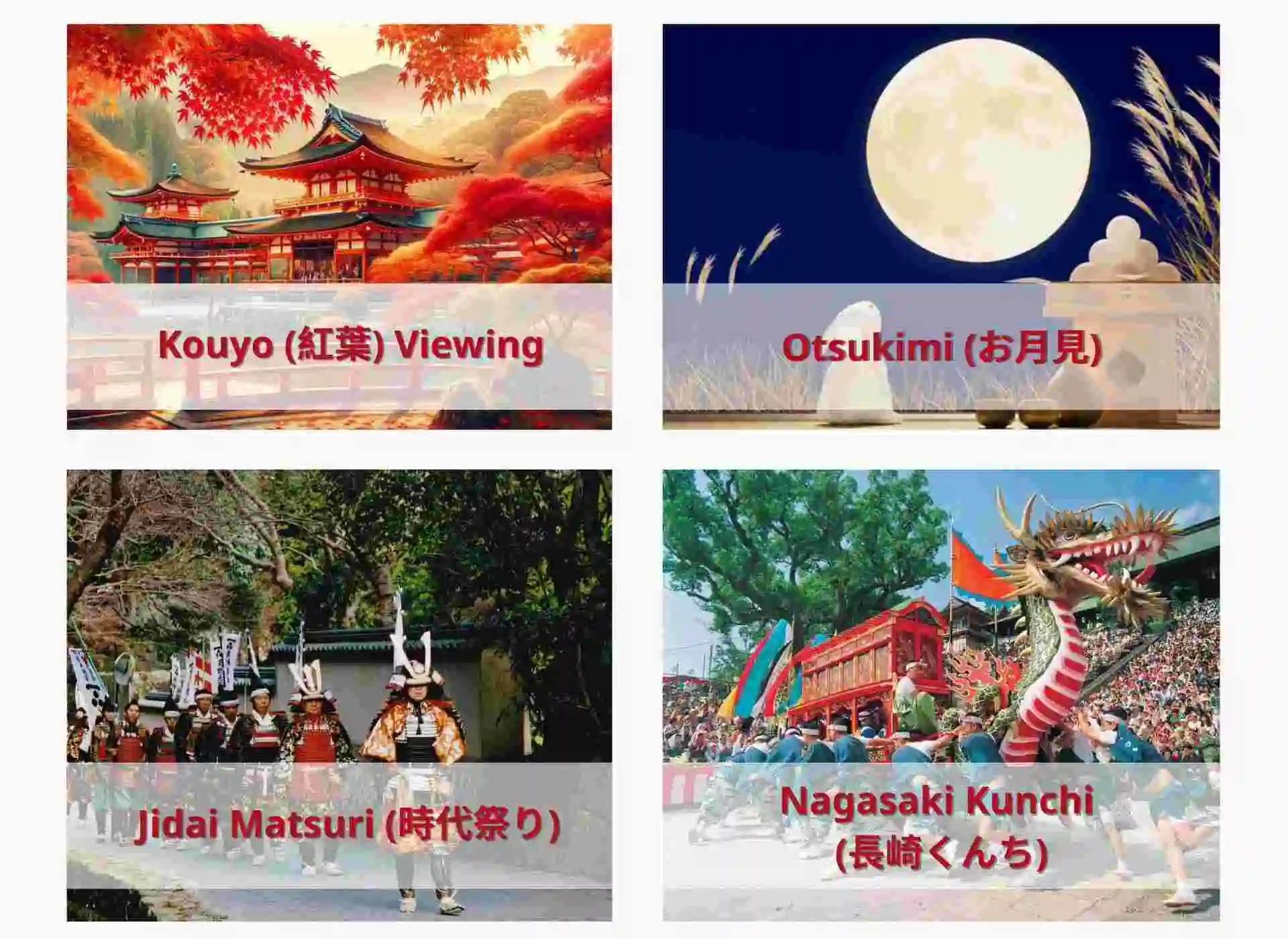 Japan's festivals in autumn