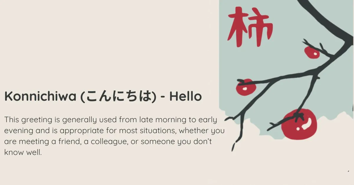 How to say Hello in Japanese? 15+ Common greeting phrases